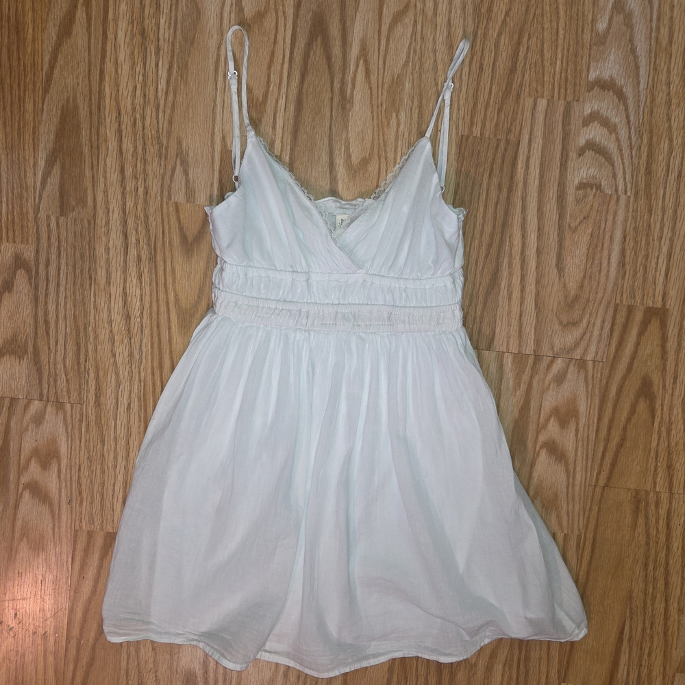 Kingston Boho Babydoll Mini Dress Spaghetti Strap Tunic Size XS - Picture 5 of 10